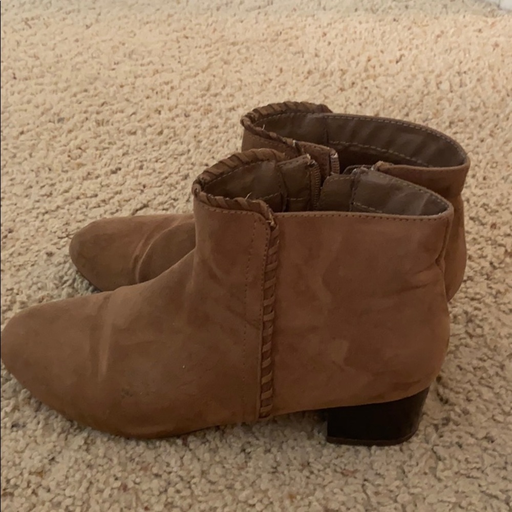 Brown Suede Booties Sfera